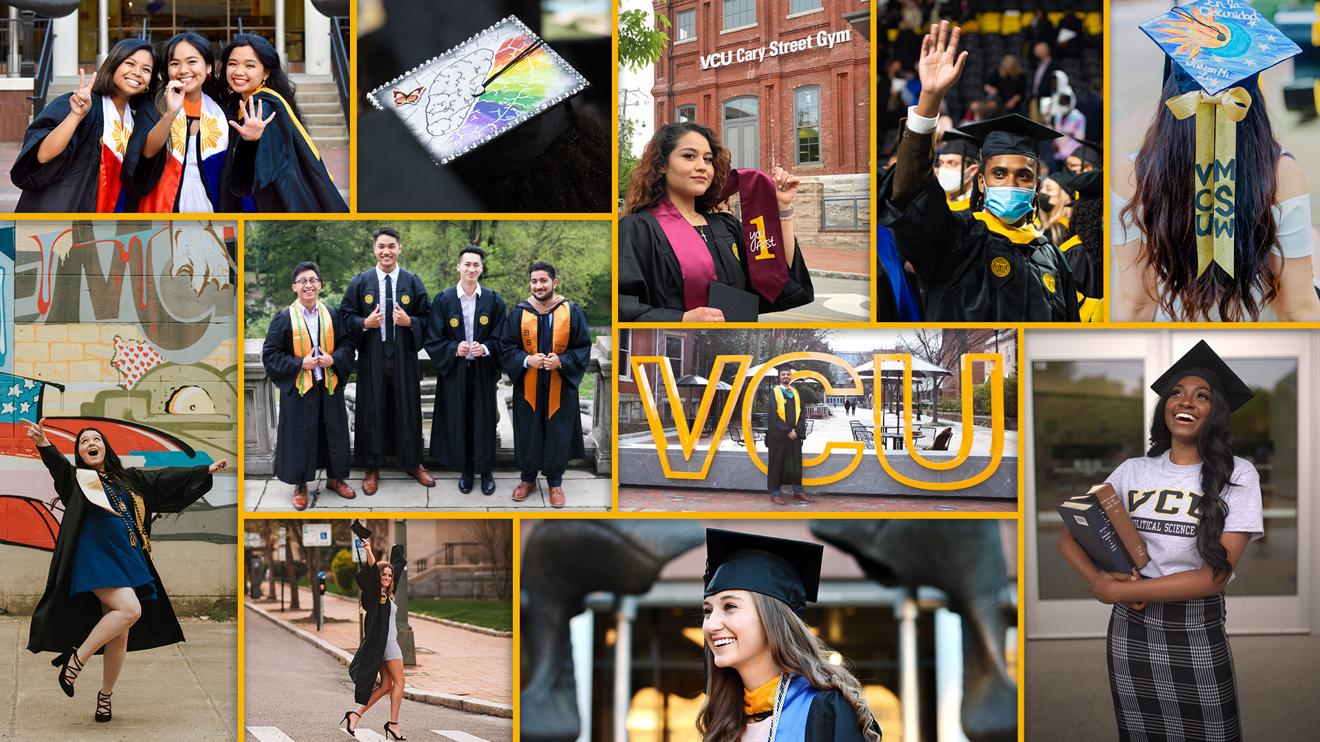 VCU May 2022 Commencement Collage