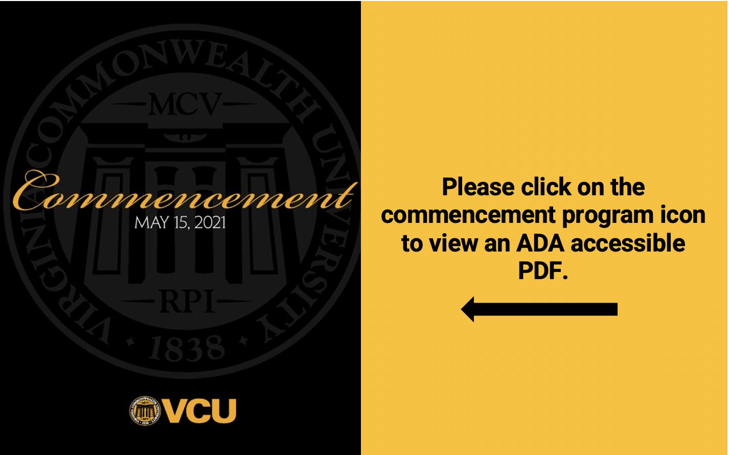 Vcu Commencment May 2021